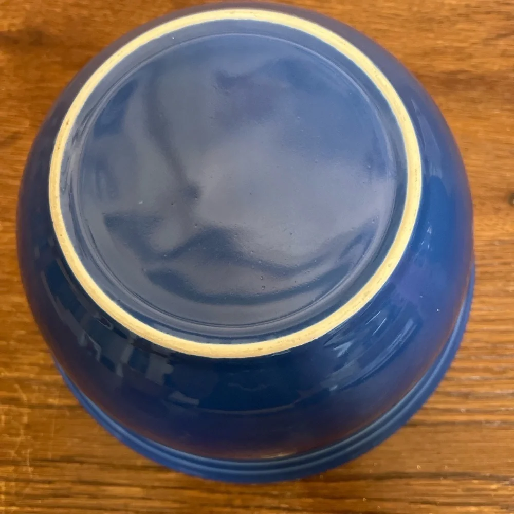 Fiesta Cobalt Blue Mixing Bowl – 7.25” Ceramic Stoneware by Homer Laughlin